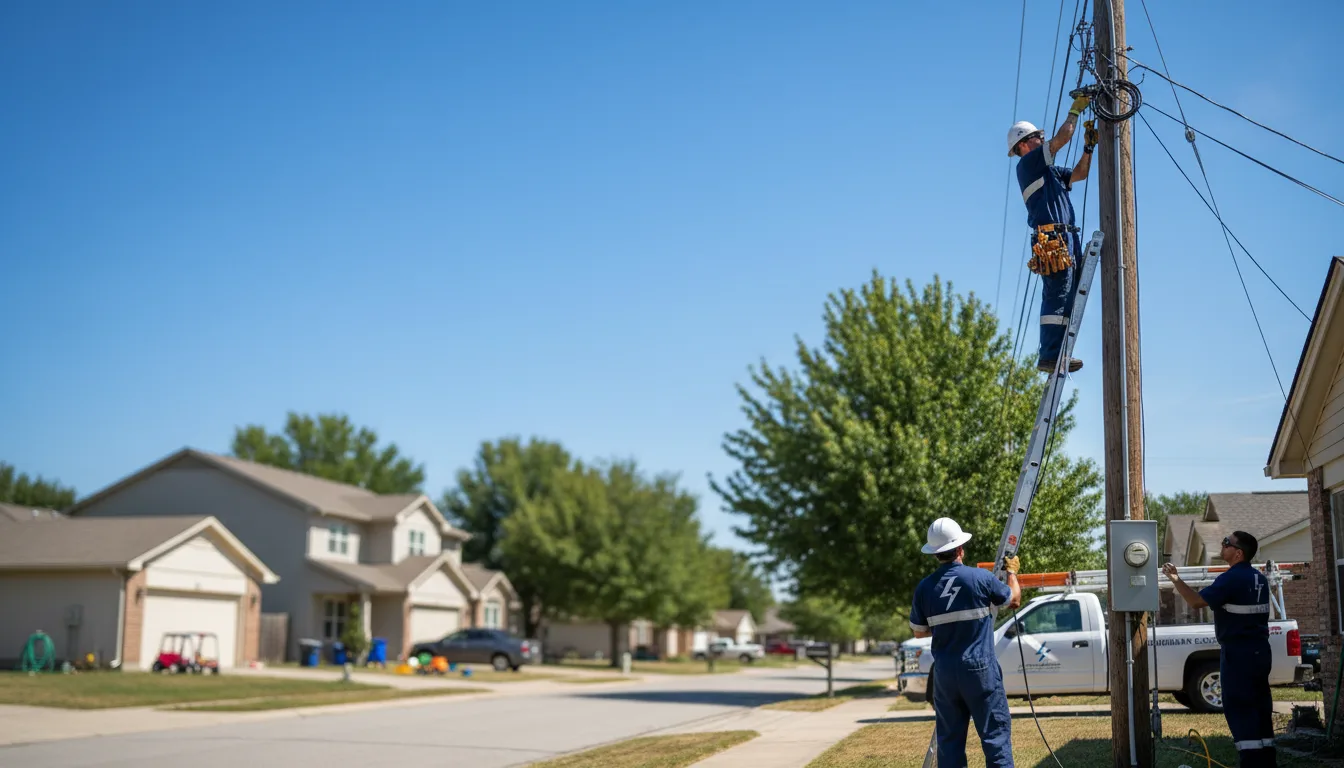 Residential electrician providing installation services in Macedonia, IL